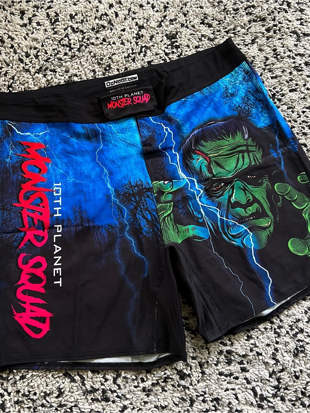 10th Planet Monster Squad Jiu Jitsu Shorts Frankenstein Werewolf Graphic Mens 38 View 3